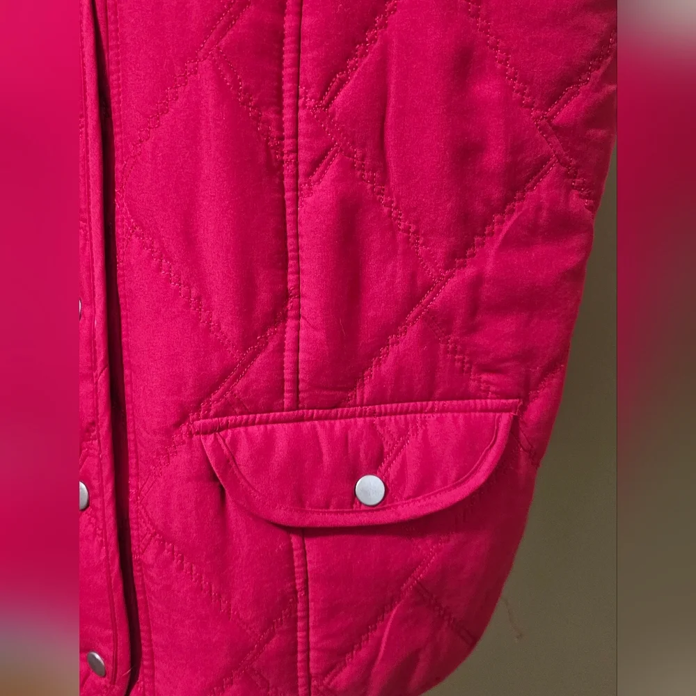 Jane Ashley Red Jacket Vest Size Medium
